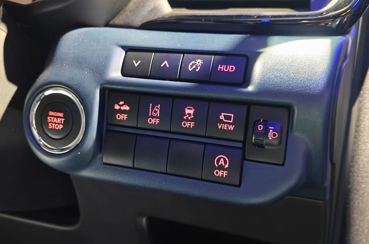 2026 Maruti Baleno switchgear