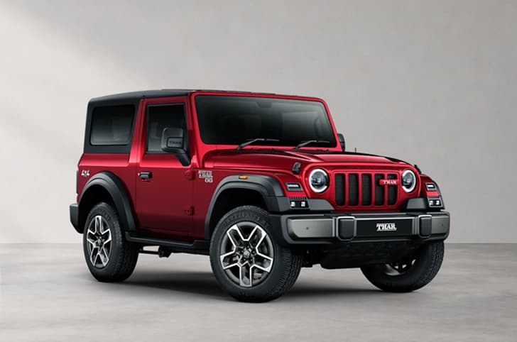 Mahindra Thar OG in Tango Red