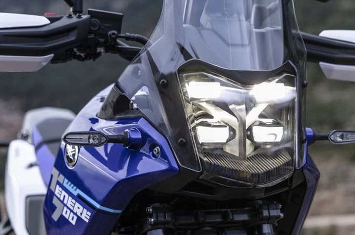 Detailed image of the LED headlight