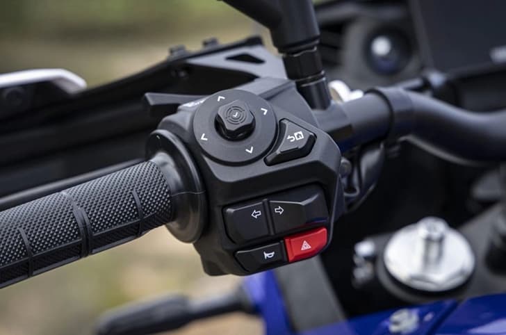 Detailed shot of the left switchgear