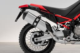 An Indoor close up render of the standard exhaust system
