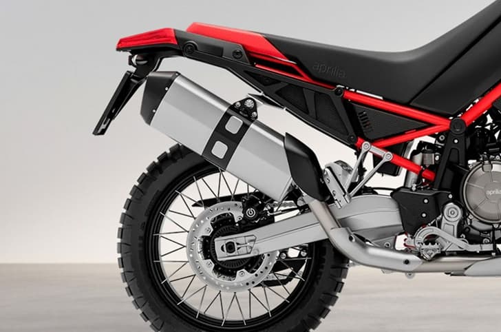 An Indoor close up render of the standard exhaust system
