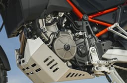 An outdoor closeup shot of the Rally bashplate