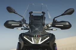 An outdoor closeup shot of the headlight 