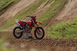 Ducati Desmo450 MX front right quarter