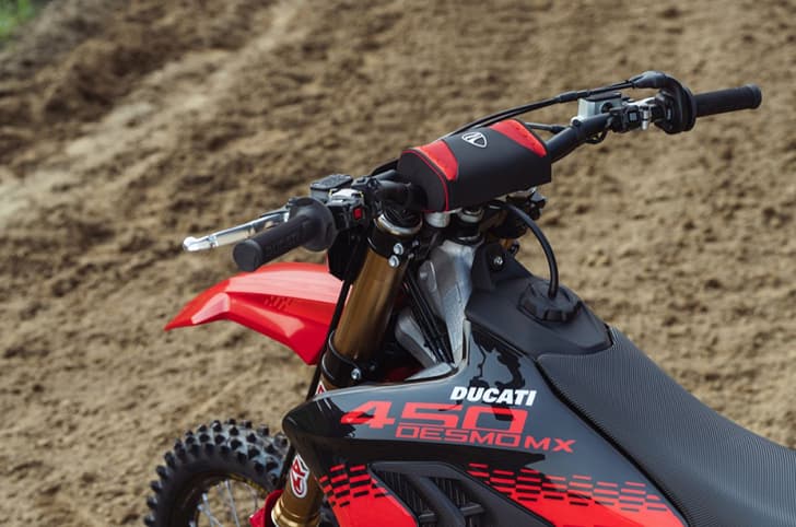 Desmo450 MX Factory's new Ducati Corse livery