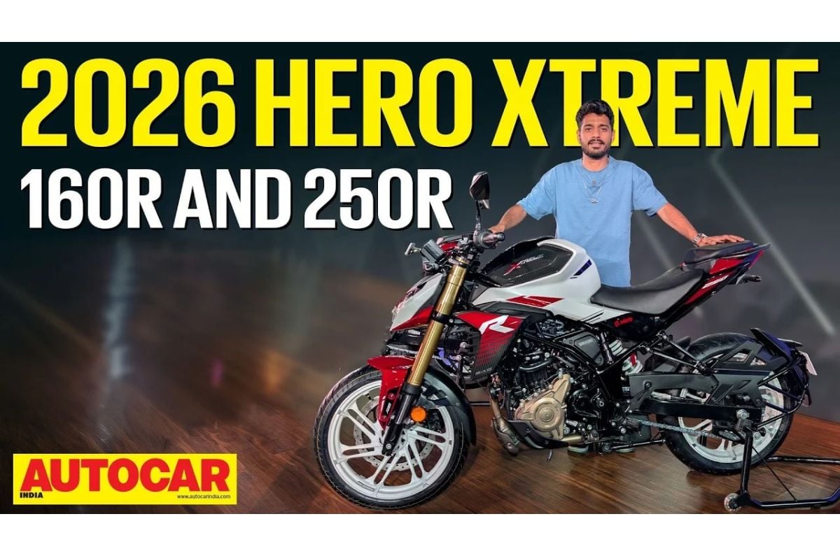 Hero Xtreme 250R left profile with host Azaman Chothia