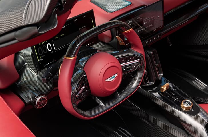 Aston Martin Valhalla Spider steering wheel