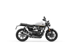 Triumph Speed Twin 1200 Crystal White and Sapphire Black color Triumph Speed Twin 1200 Crystal White and Sapphire Black color