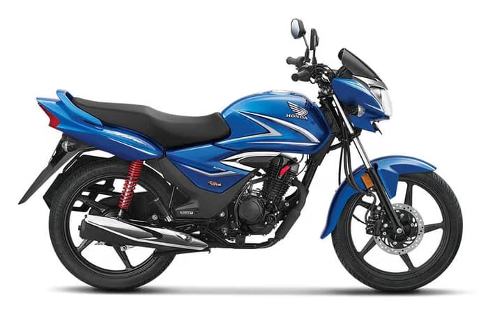 Honda Bikes Shine Athletic Blue Metallic color