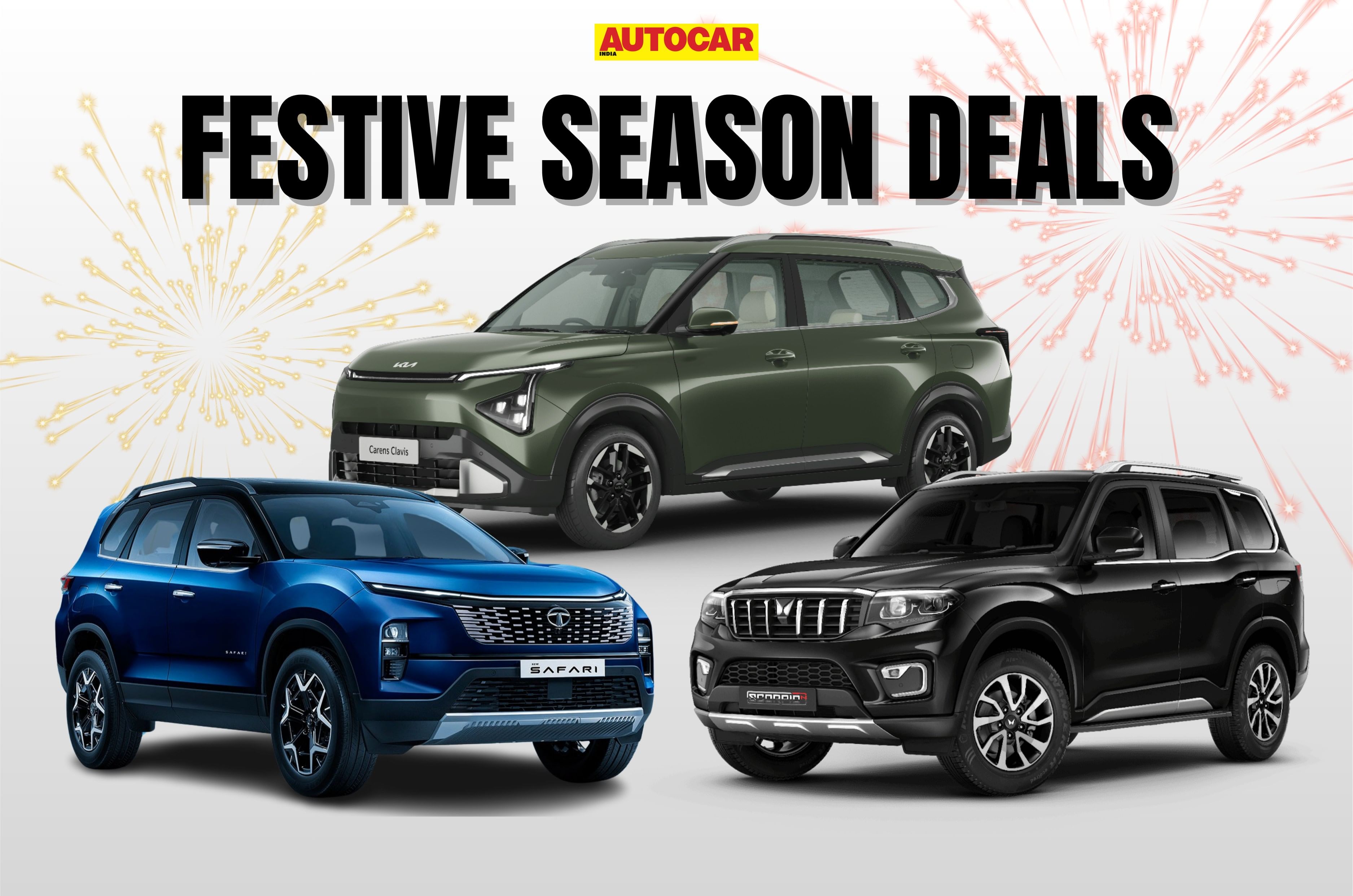 Best Diwali offers on MPVs, large SUVs: up to Rs 1.42 lakh off on Carens Clavis