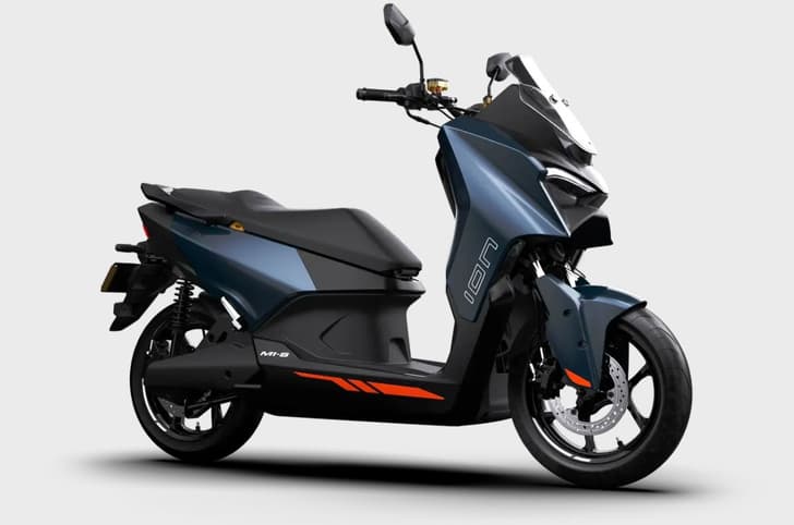 TVS M1-S front three fourth studio shot