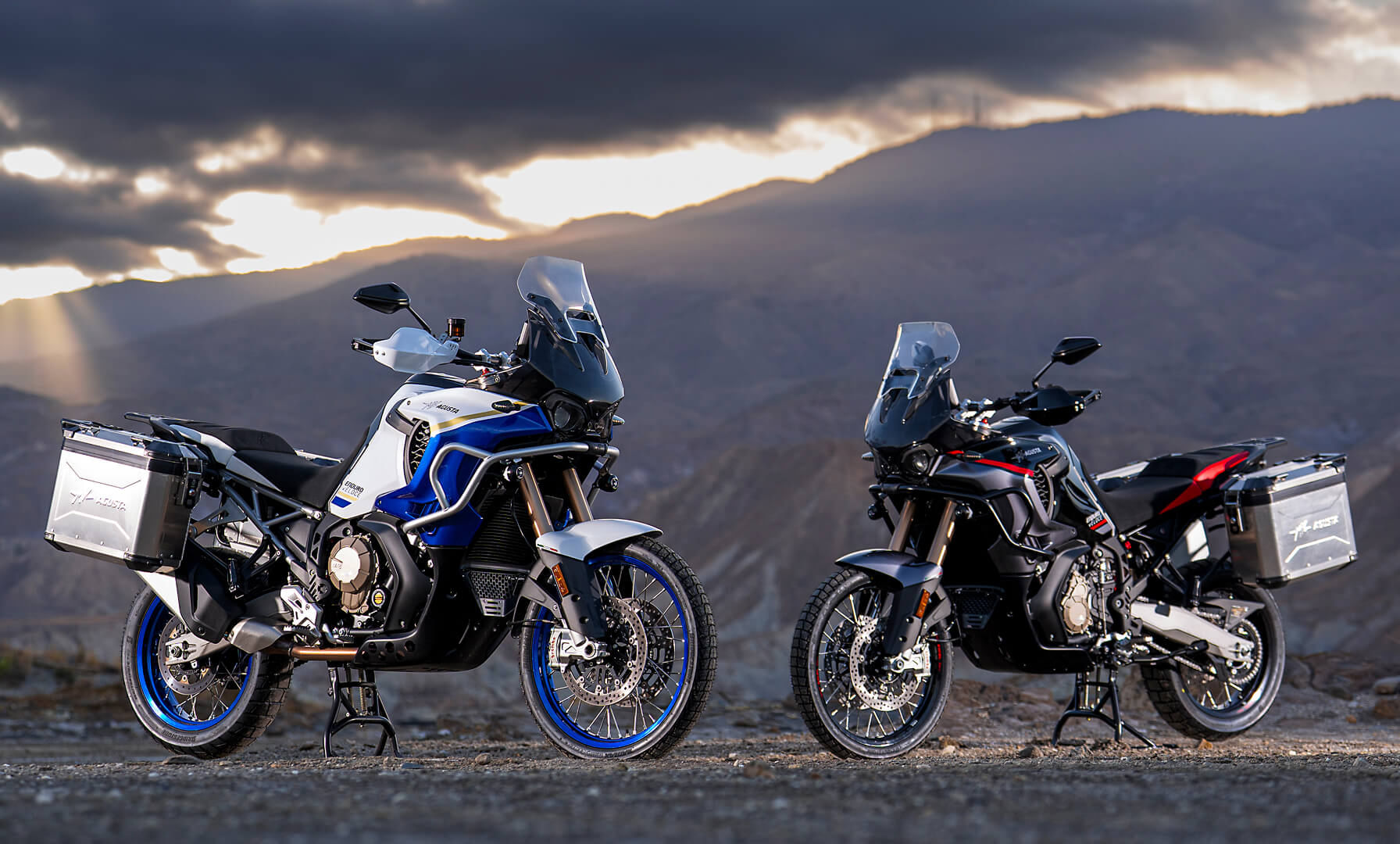 2026 mv agusta enduro veloce with mountains in the background
