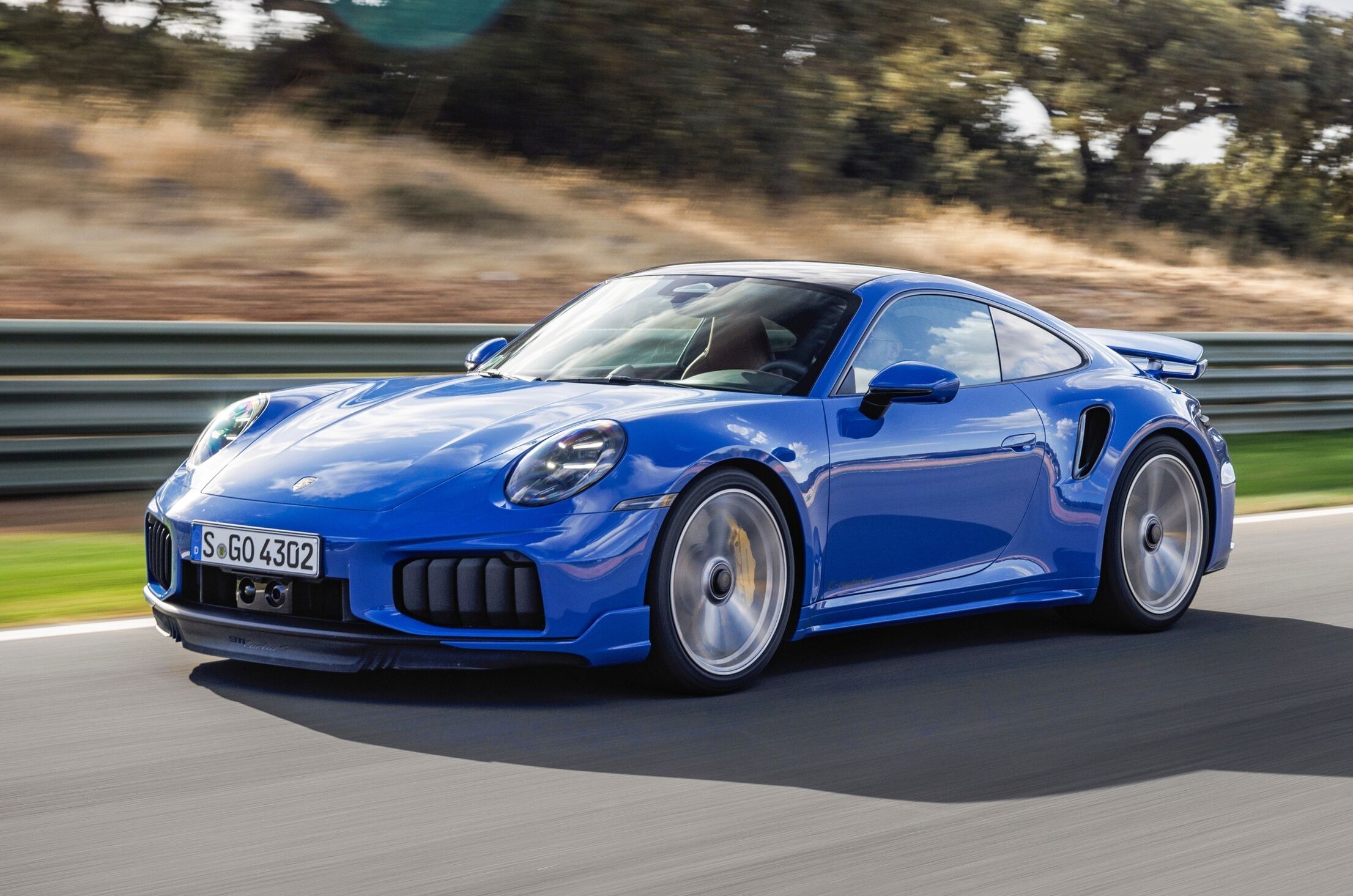 2025 porsche 911 turbo s on track