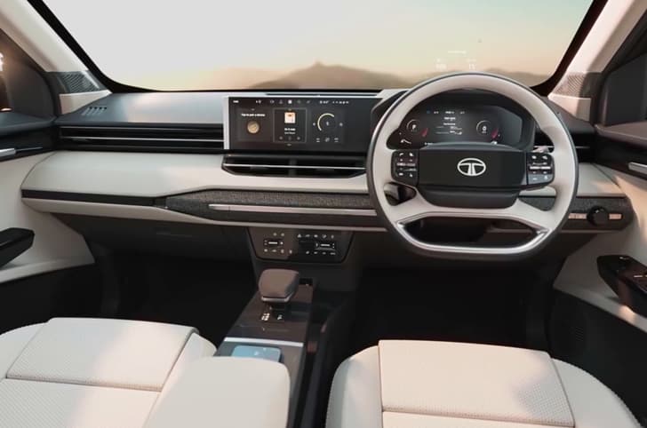 Tata Sierra dual-screen setup teased; comes with a head-up display. Tata Sierra dual-screen setup teased; comes with a head-up display.