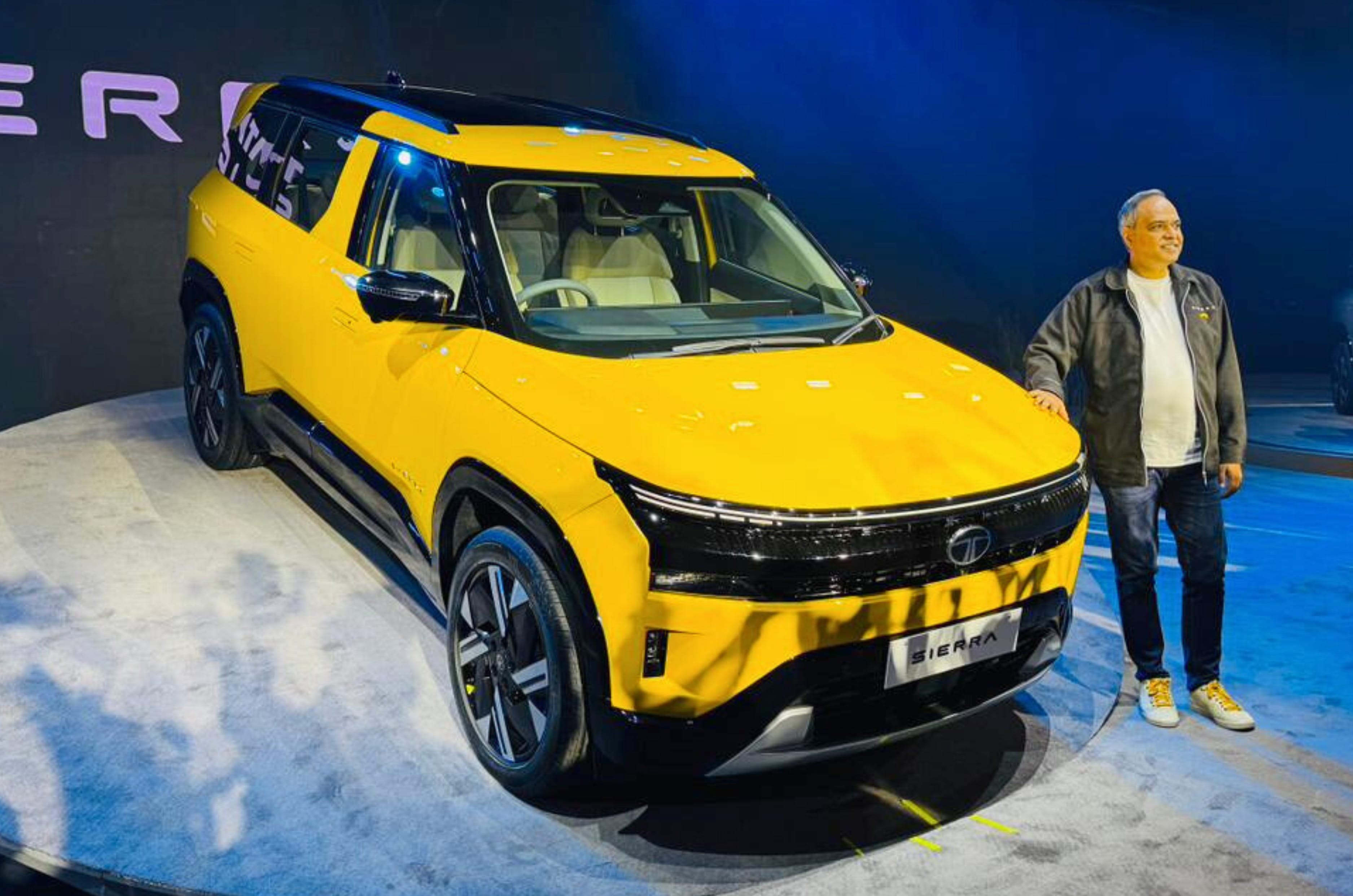 Tata Sierra launch with Tata Motors MD and CEO Shailesh Chandra