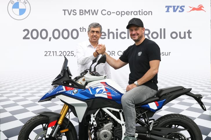 BMW Motorrad CEO Markus Flash on a F 450 GS