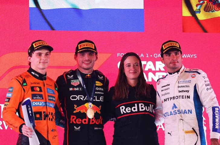 2025 F1 Qatar GP podium