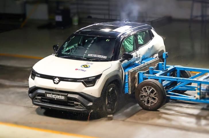 Maruti e Vitara receives 5-star Bharat NCAP safety rating Maruti e Vitara receives 5-star Bharat NCAP safety rating