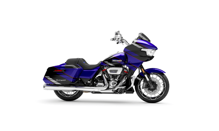 Harley Davidson Cvo Road Glide Blue Streak color Harley Davidson Cvo Road Glide Blue Streak color