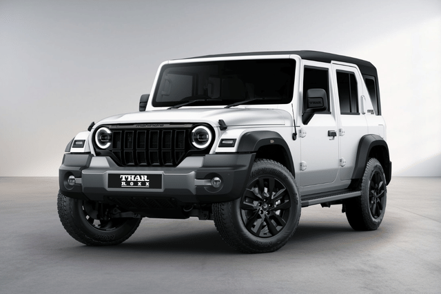 Mahindra Thar Roxx Everest White Color Image