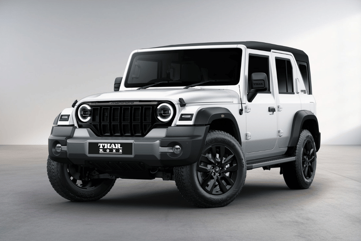 Mahindra Thar Roxx Everest White color