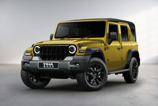 Mahindra Thar Roxx Citrine Yellow Color Image