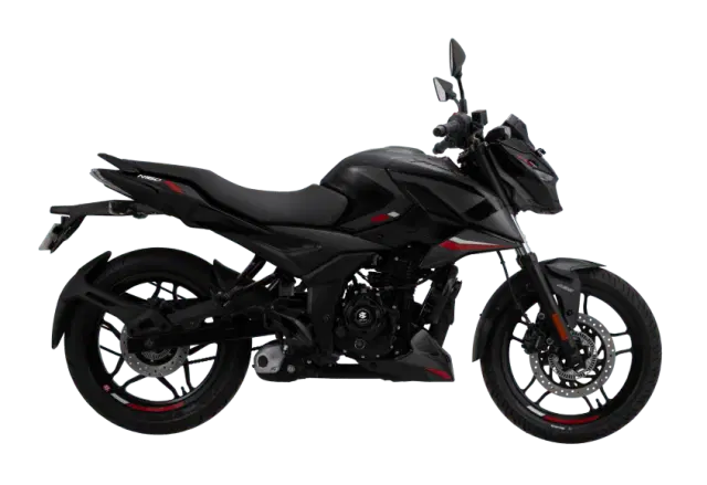 Bajaj Pulsar N160 Ebony Black & Charcoal Black Color Image