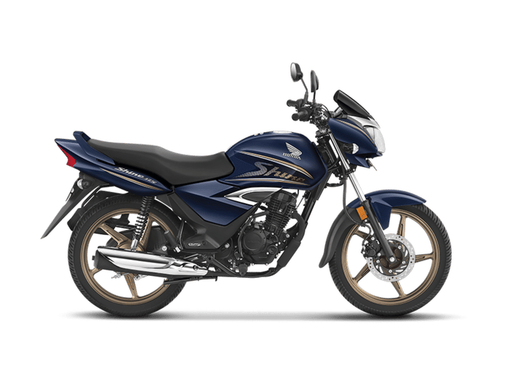 Honda Bikes Shine Pearl Siren Blue color