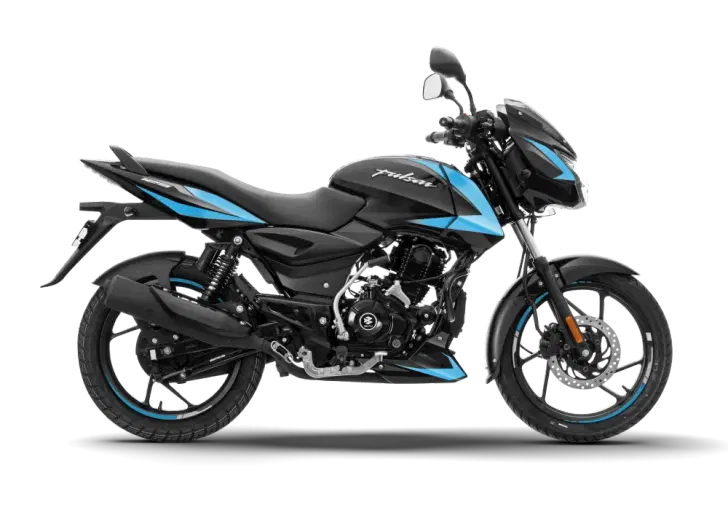 Bajaj Pulsar 125 Black Cyan Blue color Bajaj Pulsar 125 Black Cyan Blue color