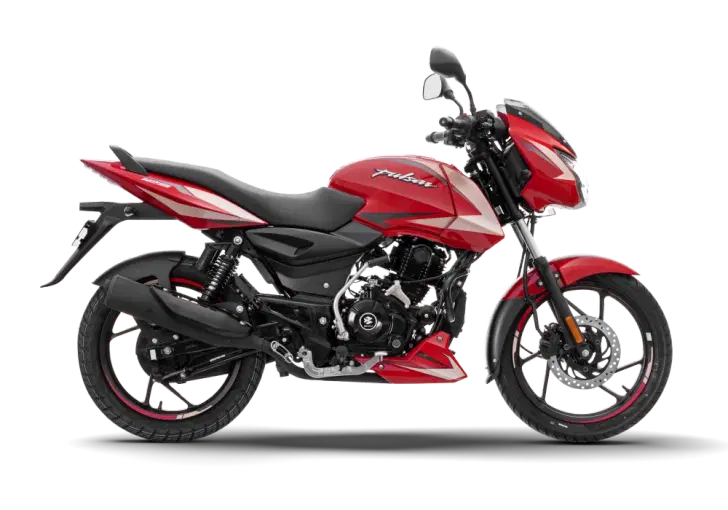 Bajaj Pulsar 125 Racing Red Tan Beige color Bajaj Pulsar 125 Racing Red Tan Beige color