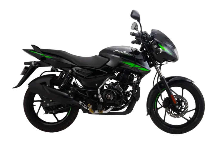 Bajaj Pulsar 125 Black Green color Bajaj Pulsar 125 Black Green color
