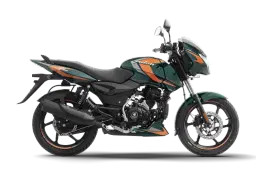 Bajaj Pulsar 150 Bottle Green with Copper Beige color Bajaj Pulsar 150 Bottle Green with Copper Beige color