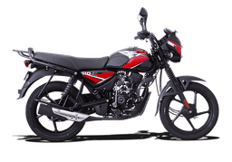 Bajaj Ct 110x Ebony Black - Red color