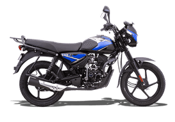 Bajaj CT 110X Ebony Black - Blue color Bajaj CT 110X Ebony Black - Blue color