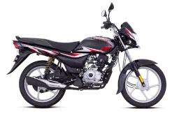 Bajaj Platina 100 Black & Red color