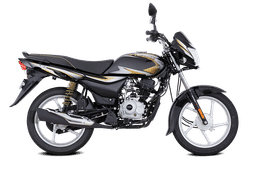 Bajaj Platina 100 Black & Gold color