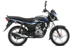 Bajaj Platina 100 Black & Blue color