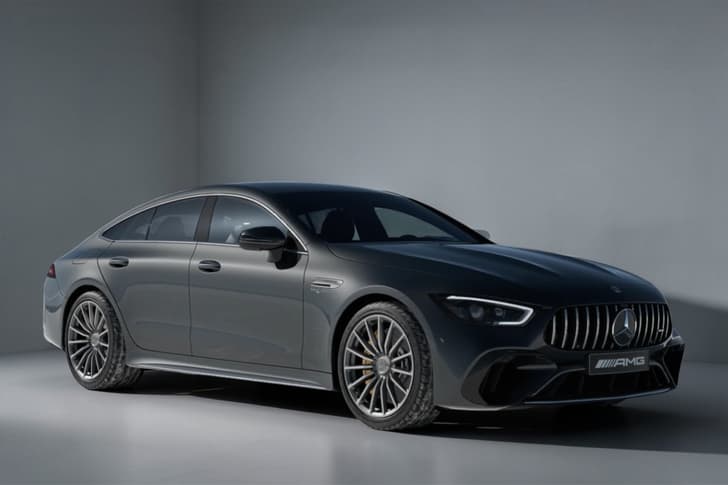 Mercedes Benz Amg Gt 4 Door Coupe High-Tech Silver color Mercedes Benz Amg Gt 4 Door Coupe High-Tech Silver color