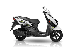 Suzuki Avenis Glossy Sparkle Black/ Glacier White color