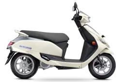Suzuki e-Access Pearl Grace White/ Metallic Fibroin Gray color Suzuki e-Access Pearl Grace White/ Metallic Fibroin Gray color