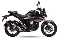 Suzuki Gixxer Glass Sparkle Black + Met. Oort Gray color