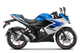 Suzuki Gixxer Sf Met. Triton Blue/ Pearl Glacier White color Suzuki Gixxer Sf Met. Triton Blue/ Pearl Glacier White color