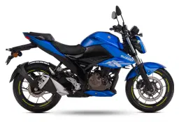 Suzuki Gixxer 250 Met. Triton Blue + Glass Sparkle Black color