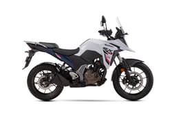Suzuki V-Strom SX Pearl Glacier White + Met. Mat Stellar Blue color Suzuki V-Strom SX Pearl Glacier White + Met. Mat Stellar Blue color