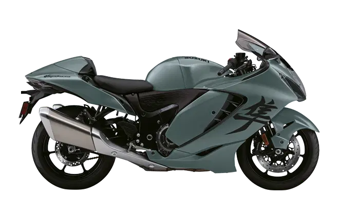 Suzuki Hayabusa Metallic Mat Steel Green/ Glass Sparkle Black color Suzuki Hayabusa Metallic Mat Steel Green/ Glass Sparkle Black color
