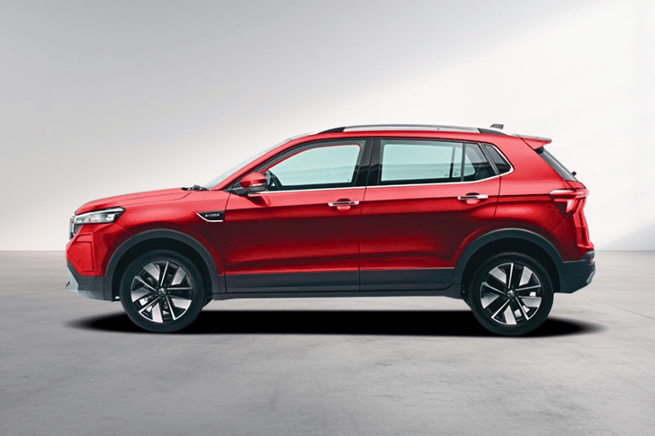 Skoda Kushaq Cherry Red color Skoda Kushaq Cherry Red color