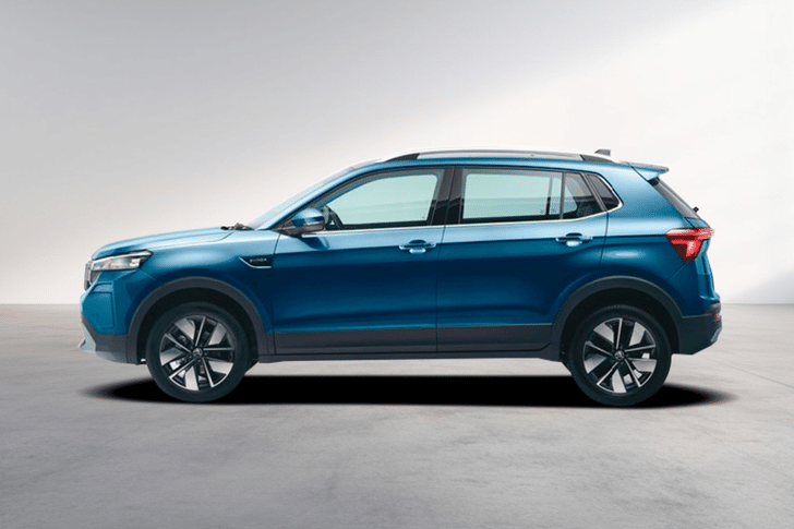 Skoda Kushaq Lava Blue color Skoda Kushaq Lava Blue color