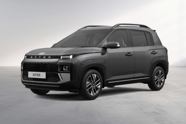 Hyundai Exter Titan Grey Color Image