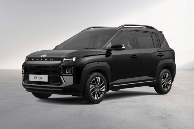 Hyundai Exter Titanium Black Color Image